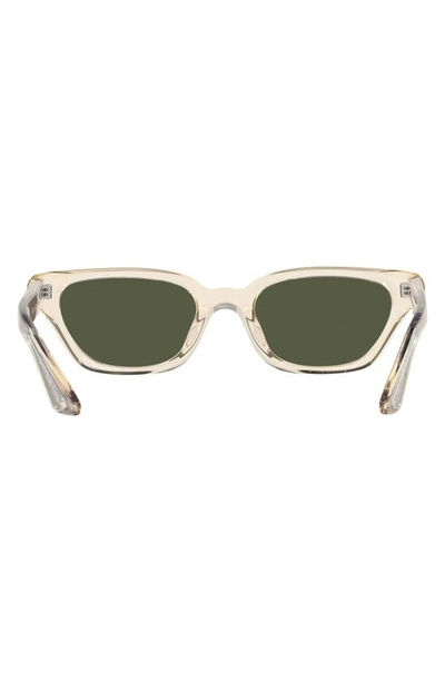 Oliver Peoples X Khaite 1983c 52mm Irregular Sunglasses In Light Beige