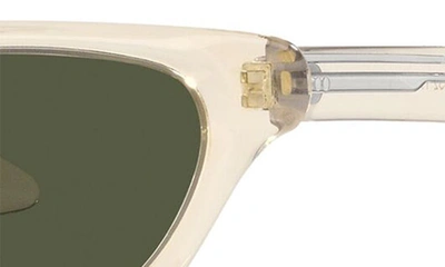 Oliver Peoples X Khaite 1983c 52mm Irregular Sunglasses In Light Beige