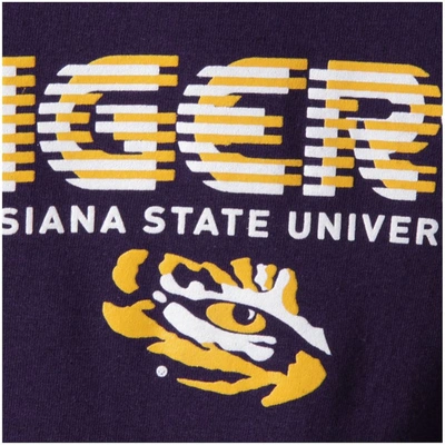 Shop Champion Youth  Purple Lsu Tigers Jersey Long Sleeve T-shirt