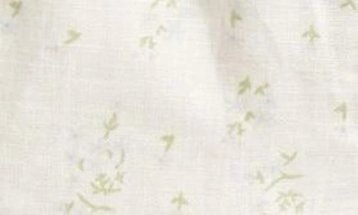 Shop Blanknyc Paperbag Waist Linen Shorts In Flower Field