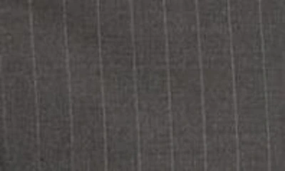 Paloma Wool Saba Pinstripe Low Rise Straight Leg Pants In Dark Grey