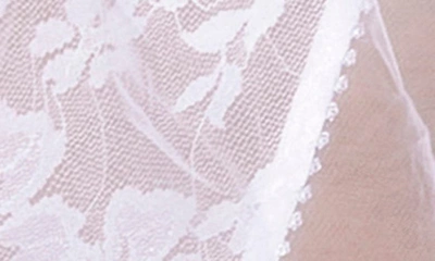 Dreamgirl Lace Teddy With Removable Mesh Skirt In White