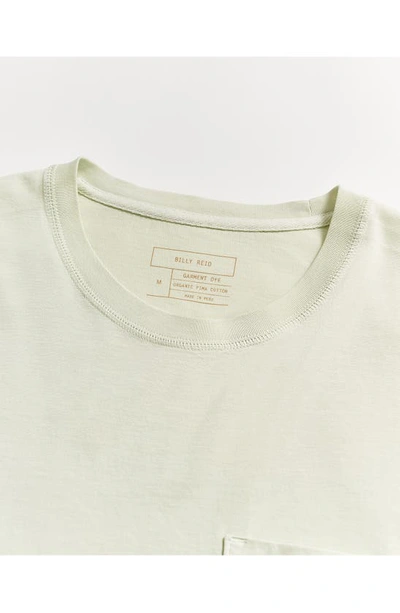 Shop Billy Reid Washed Organic Cotton Pocket T-shirt In Limestone
