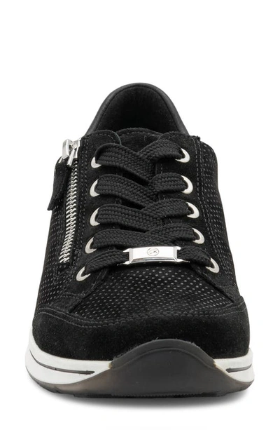 Shop Ara Oleanna Sneaker In Black Puntikid