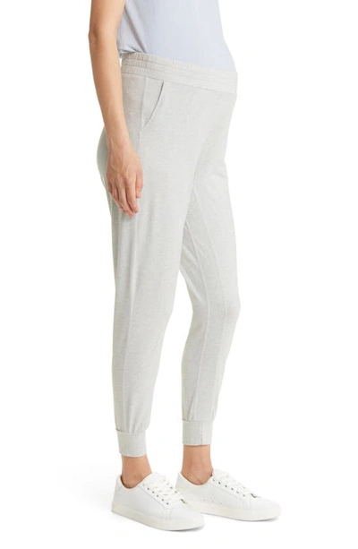 Shop Anook Athletics Hayes 27-inch Maternity Joggers In Stone Heather