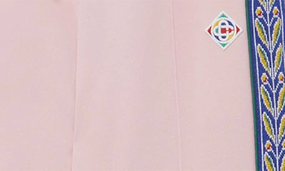 Shop Casablanca Laurel Tape Organic Cotton Sweatpants In Pink