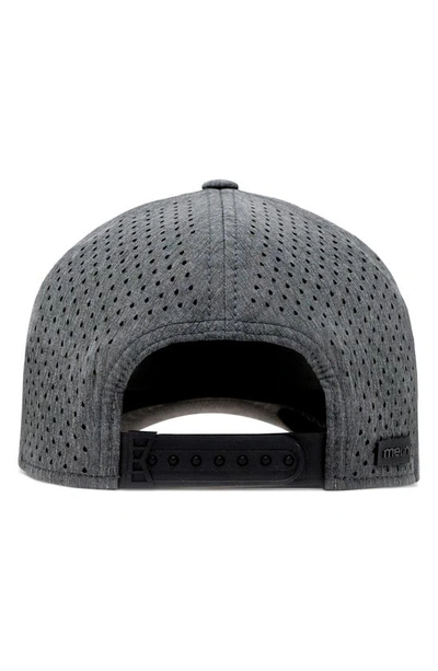Melin Hydro A-game Snapback Baseball Cap In Heather Charcoal
