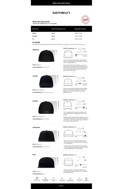 Melin Hydro A-game Snapback Baseball Cap In Heather Charcoal