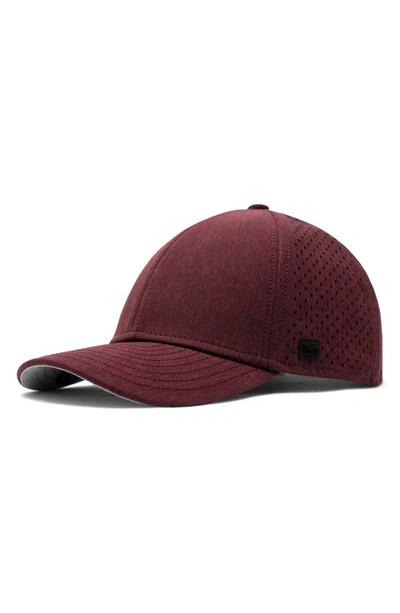 Shop Melin A-game Hydro Performance Snapback Hat In Heather Maroon