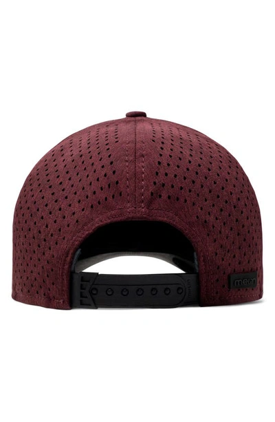 Shop Melin A-game Hydro Performance Snapback Hat In Heather Maroon