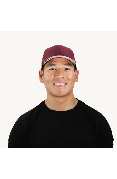 Shop Melin A-game Hydro Performance Snapback Hat In Heather Maroon