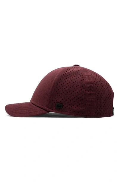 Shop Melin A-game Hydro Performance Snapback Hat In Heather Maroon