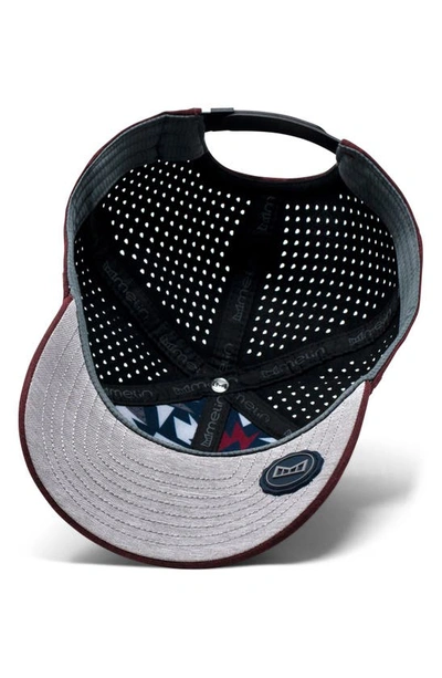 Melin Hydro A-game Snapback Baseball Cap In Heather Maroon