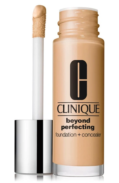 Shop Clinique Beyond Perfecting Foundation + Concealer In Cn 08 Linen