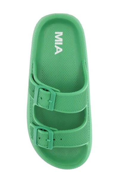 Shop Mia Libbie Slide Sandal In Green