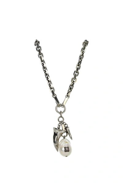 Shop Givenchy Necklaces Brass Silver