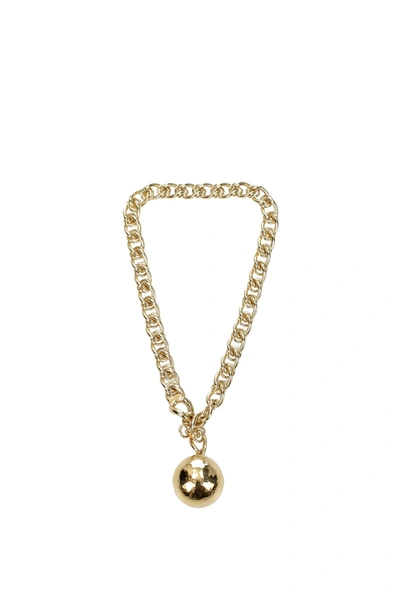 Shop Bottega Veneta Necklaces Silver Gold