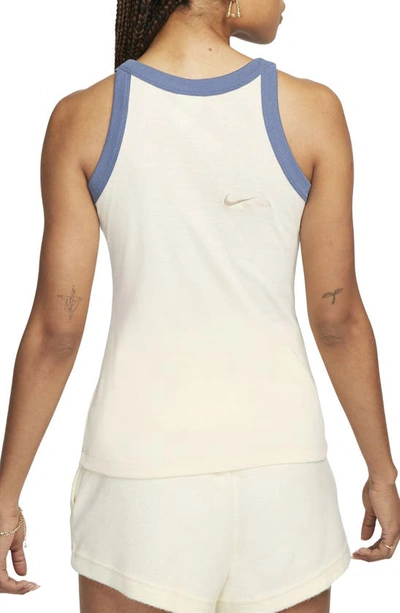 Shop Nike Sportswear Collection Cutout Tank In Coconut Milk/diffused