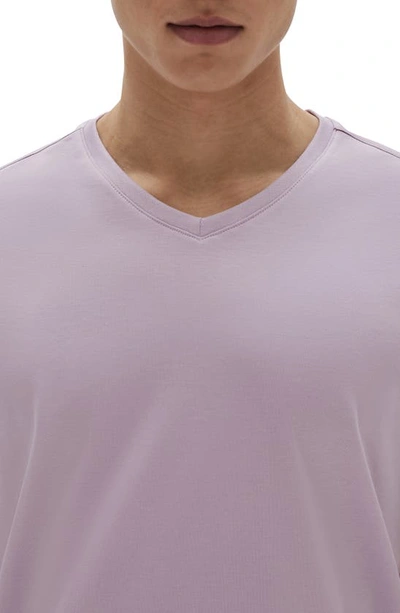 Shop Robert Barakett Georgia Regular Fit V-neck T-shirt In Light Pink