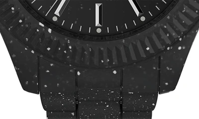 Shop Timex Legacy Ocean Recycled Plastic Bracelet Watch, 42mm In Black