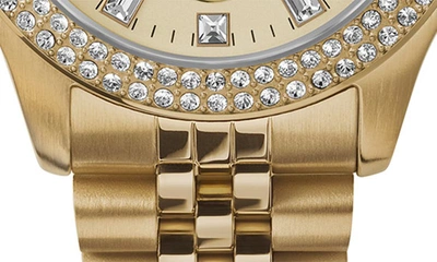 Shop Timex Kaia Crystal Bracelet Strap Watch, 40mm In Goldone