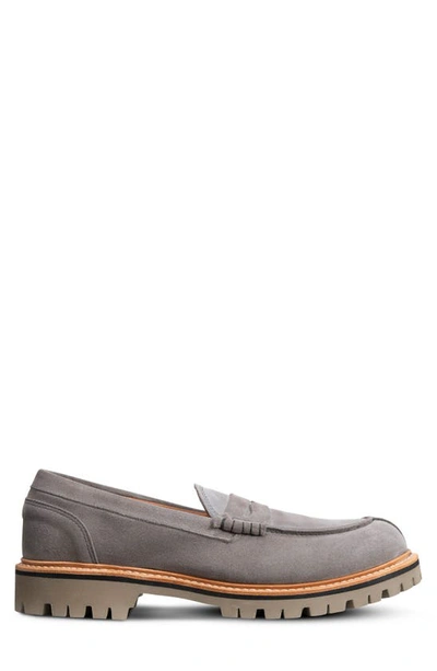Allen Edmonds Freeport Weatherproof Suede Penny Loafer In Storm