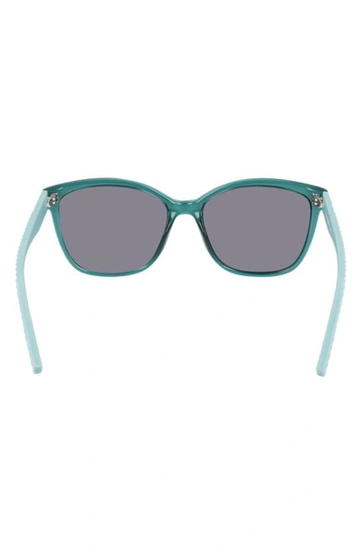 Shop Converse Force 56mm Sunglasses In Crystal Forest Pine