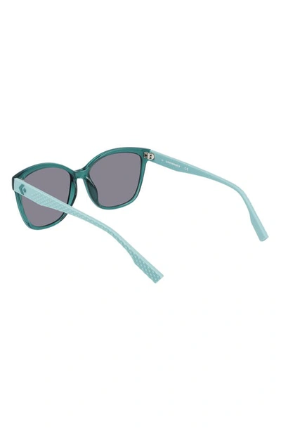 Shop Converse Force 56mm Sunglasses In Crystal Forest Pine