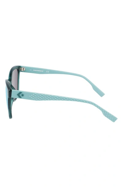 Shop Converse Force 56mm Sunglasses In Crystal Forest Pine