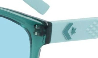 Shop Converse Force 56mm Sunglasses In Crystal Forest Pine