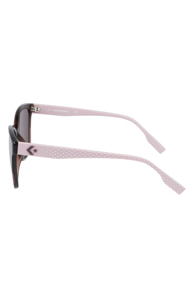 Shop Converse Force 56mm Sunglasses In Crystal Violet Ore