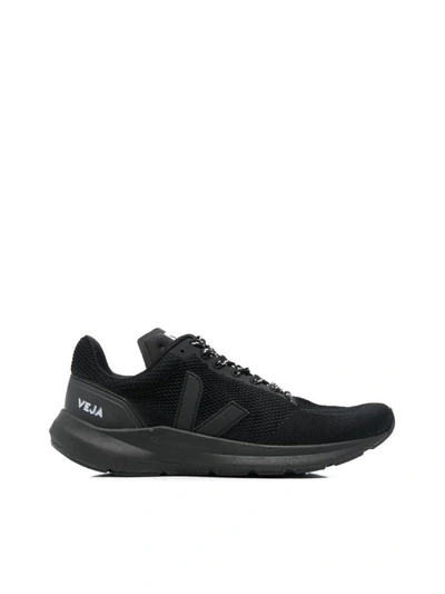 Shop Veja Marlin Lt V-knit Sneakers In Black