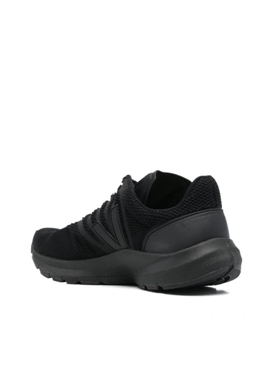 Shop Veja Marlin Lt V-knit Sneakers In Black