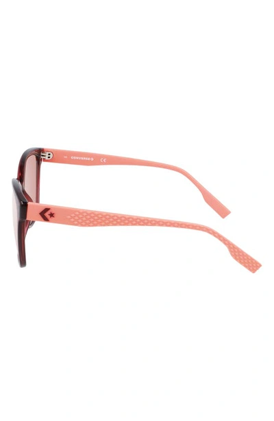 Converse Force 56mm Sunglasses In Crystal Deep Bordeaux