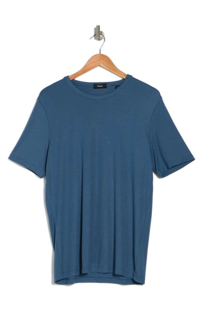 Shop Theory Anemon Essential Solid T-shirt In Midnight