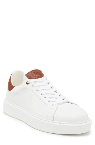Shop Bruno Magli Lucca Leather Sneaker In White