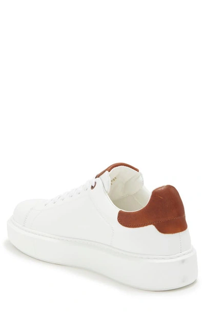 Shop Bruno Magli Lucca Leather Sneaker In White