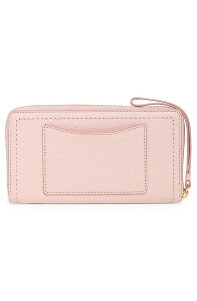 Shop Marc Jacobs Wristlet Wallet In Peach Whip