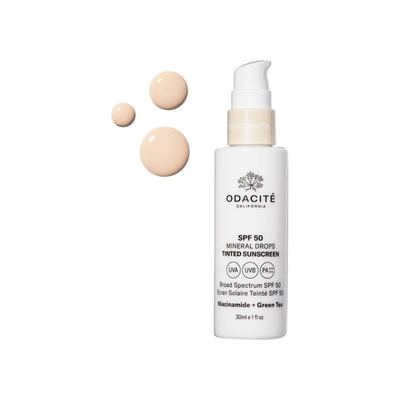 Shop Odacite Flex-perfecting Mineral Drops Tinted Sunscreen Spf 50 In 01 Fair