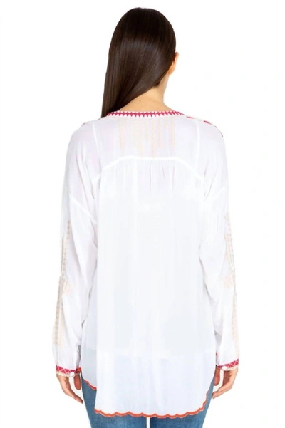 Shop Johnny Was Dragonfly Blouse In White