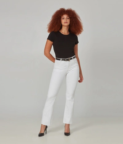Shop Lola Jeans Billie-wht High Rise Bootcut Jeans In White