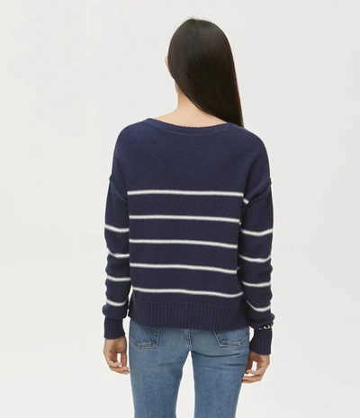 Shop Michael Stars Francia Pullover Sweater In Admiral In Blue