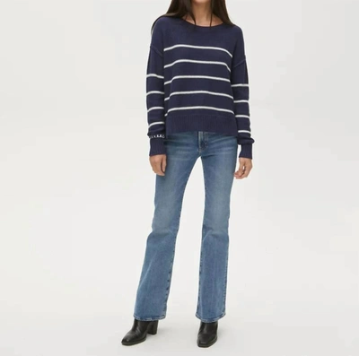 Shop Michael Stars Francia Pullover Sweater In Admiral In Blue