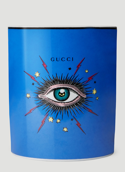 Shop Gucci Xxl Star Eye Candle In Blue