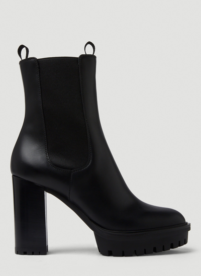 Shop Gianvito Rossi Chester 100 Ankle Boots In Black