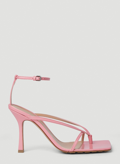 Shop Bottega Veneta Stretch Strap High Heel Sandals Female Pinkfemale