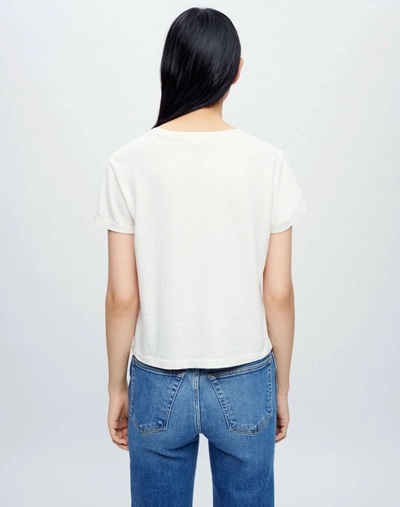Shop Re/done Classic Tee "lucy Cute" In Vintage White