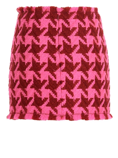 Shop Versace Houndstooth Skirt