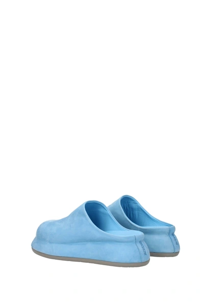 Shop Jacquemus Slippers And Clogs Suede Heavenly Sky