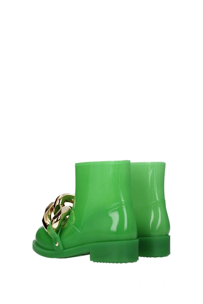 Shop Jw Anderson Ankle Boots Rubber Green Fluo Green
